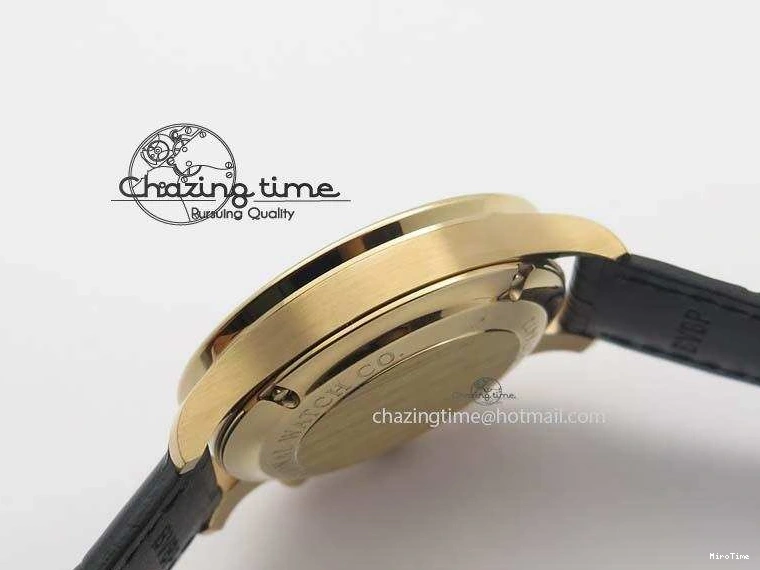 MIROTIME 0214 Portuguese Chrono RG IW371415 ZF 1:1 Best Edition Black Dial On Black Leather Strap A79350 (Slim Movement) FashionForward 7264